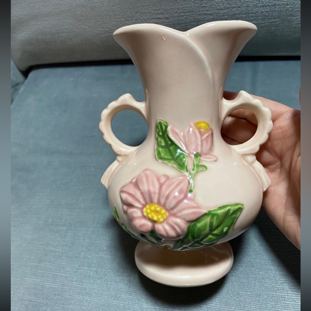 Vintage Hull Art USA 7” Vase pink floral beautiful condition - Picture 8 of 12